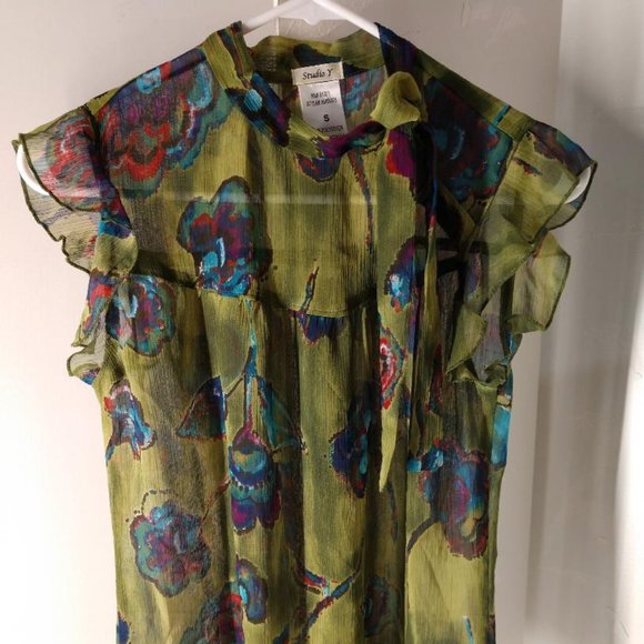 Studio Y Sheer Blouse - Size S - Picture 1 of 4